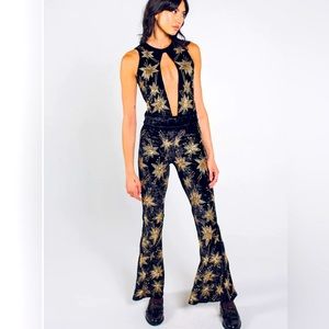 Free People Black Chromatic Jumpsuit XS